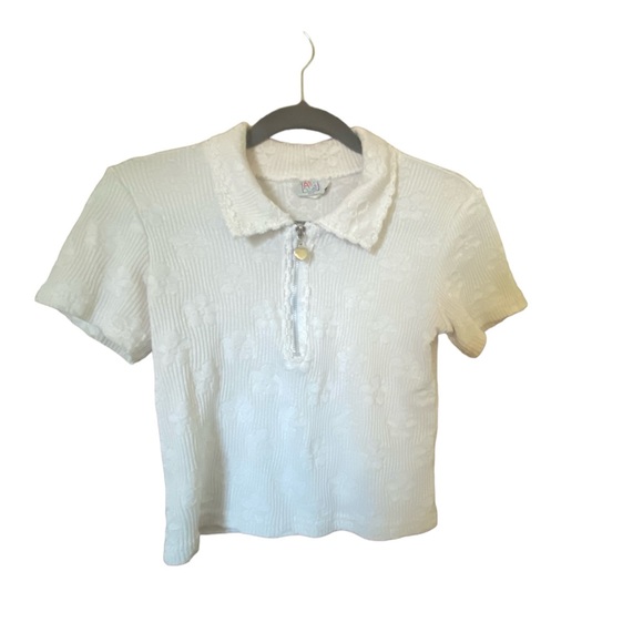 Large ABC Kids White Zip up Tank Top - Picture 1 of 6